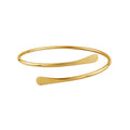 Women's Open Armband Gold Sier Personality Flattening Bracelet