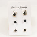 Owl Clover Stud Earrings Set | Earring | Wiccan Center