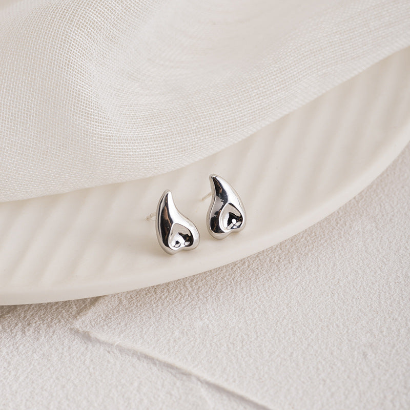 Geometric Waterdrop Hammered Earring | Earring | Wiccan Center