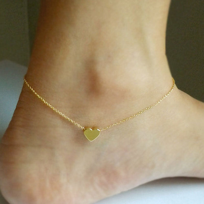 Bohemian Chain Heart Anklet Jewelry | Body Jewelry | Wiccan Center