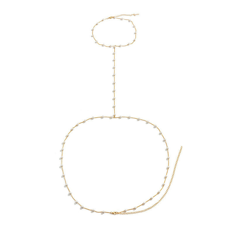 Pearl Charm Bikini Waist Belt Belly Chain Body Jewelry | Body Jewelry | Wiccan Center