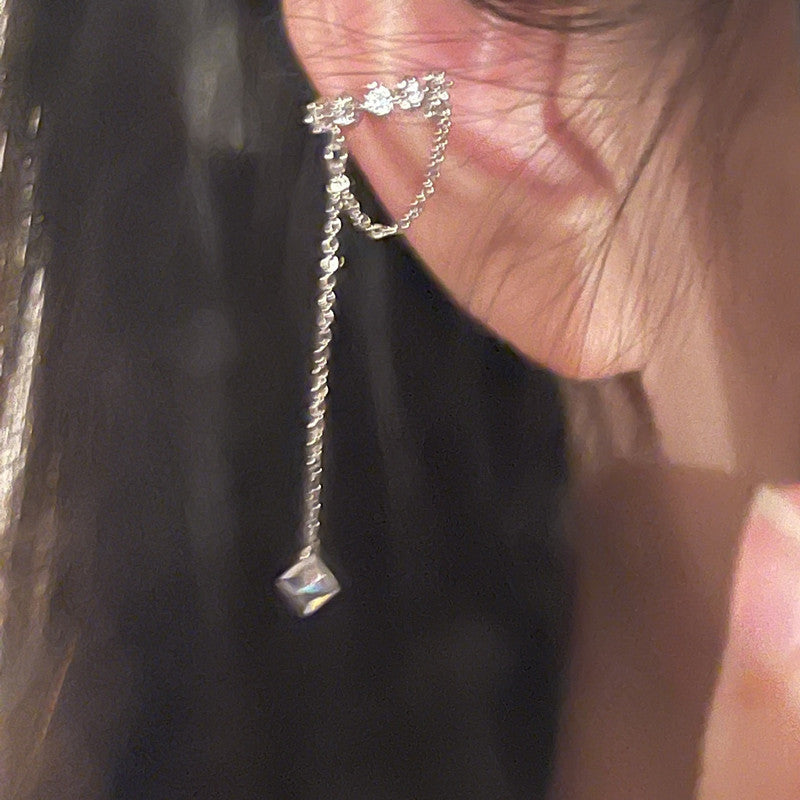 Super Fairy Style Chain Long Tassel Ear Clip