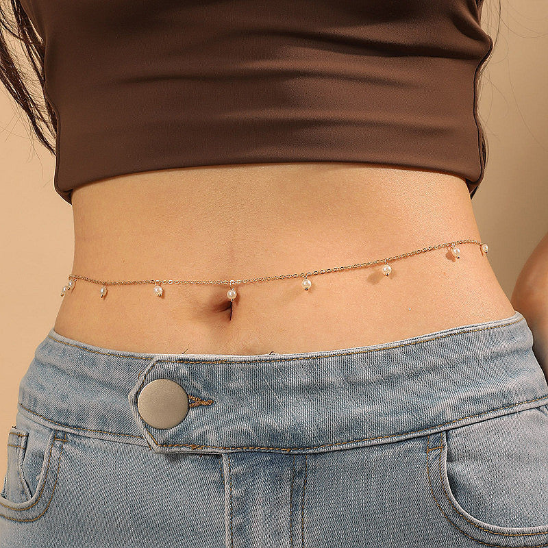 Pearl Bikini Waist Belly Body Chains | Body Jewelry | Wiccan Center