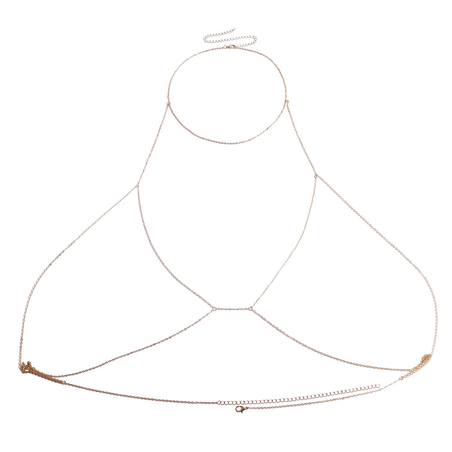 Body Chain Custom Bikini Chest Cross Body Necklace | Body Jewelry | Wiccan Center