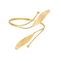 Exaggerated Hand Metal Leaves Armband Arm Decorations Stylish Good Bracelet