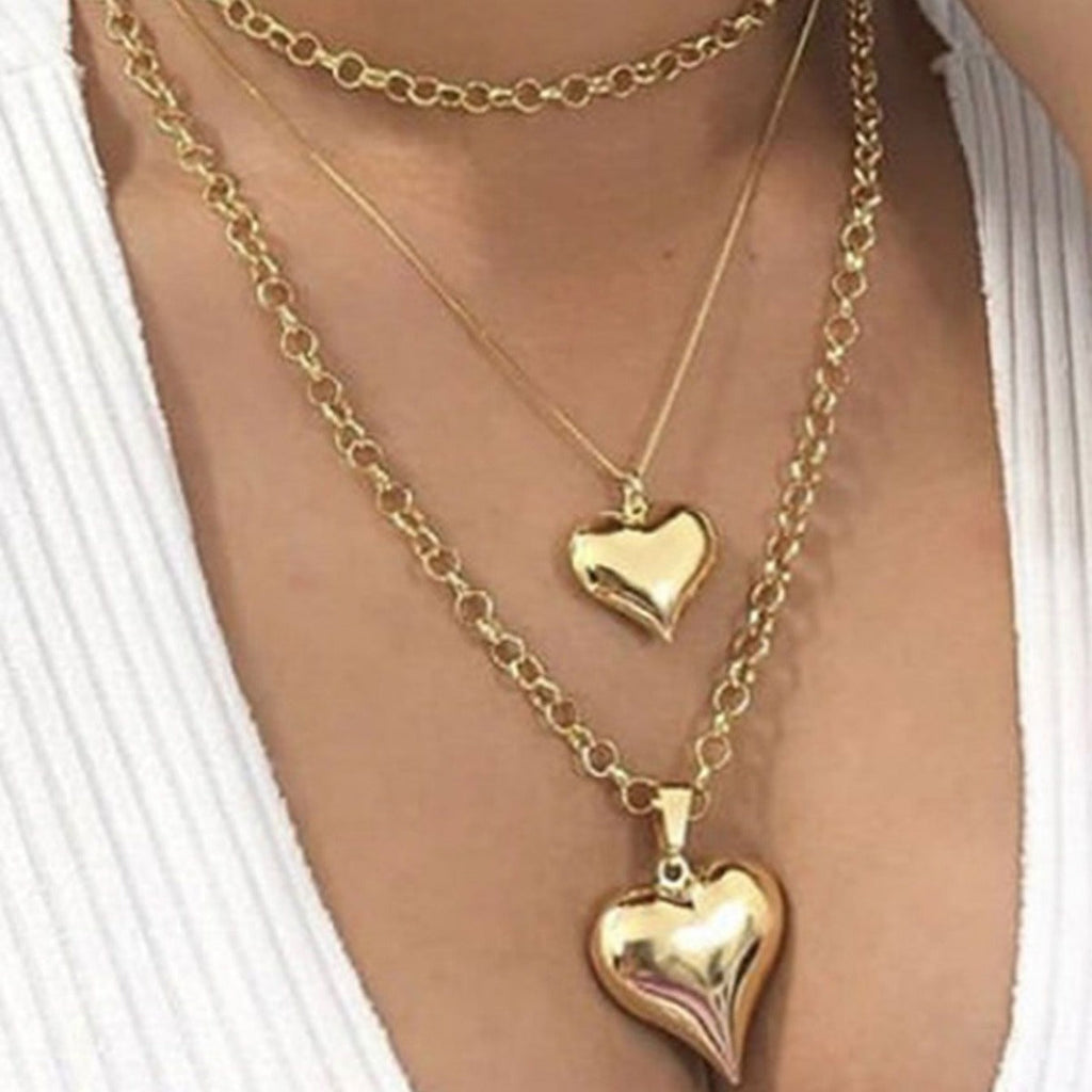 Heart Pendant Jewelry Necklace Multi Layer Necklace | necklace | Wiccan Center