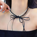 Long Black Ribbon Choker Necklace | necklace | Wiccan Center