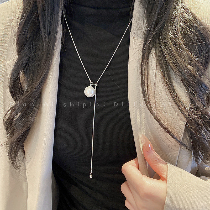 Pearl Tassel Clavicle Chain Necklace | Necklace | Wiccan Center