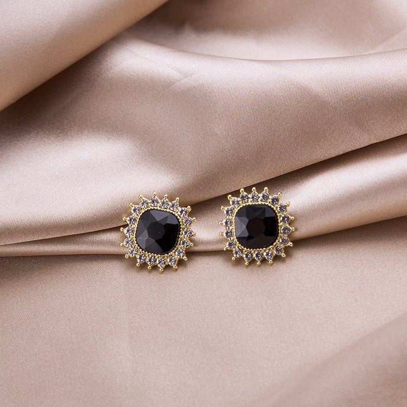 Geometric Square Rhinestone Earring | Earring | Wiccan Center
