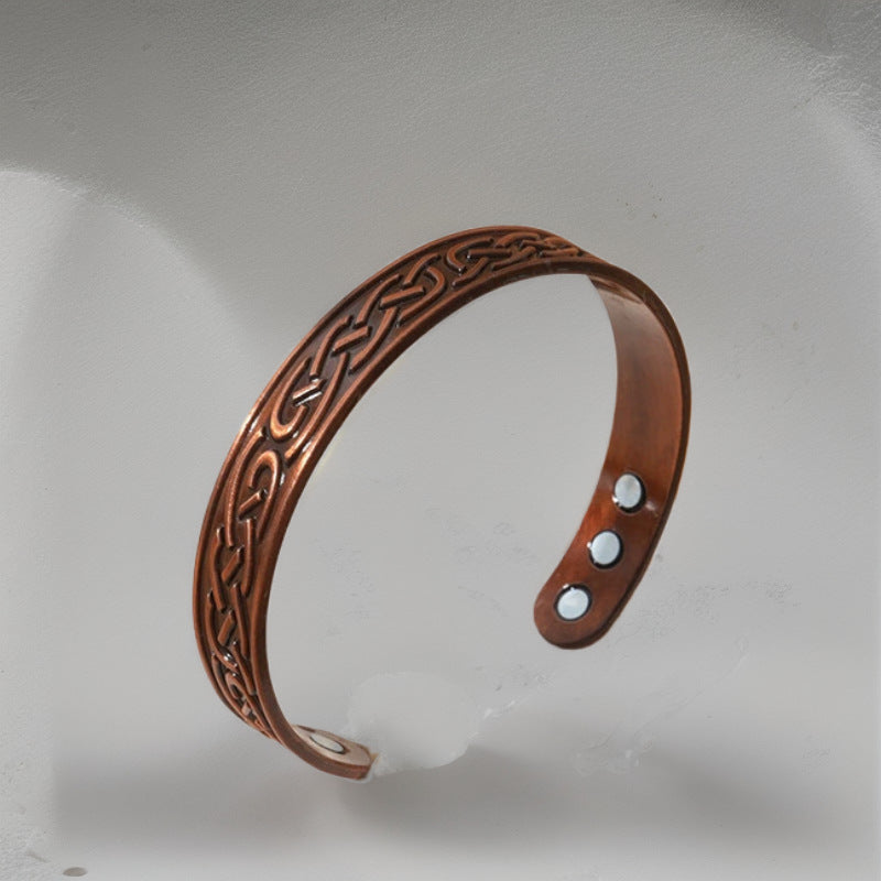 Atmospheric Lucky Tree Magnet Red Copper Health Care Bracelet