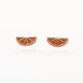 Enamel Orange Stud Earring | Earring | Wiccan Center