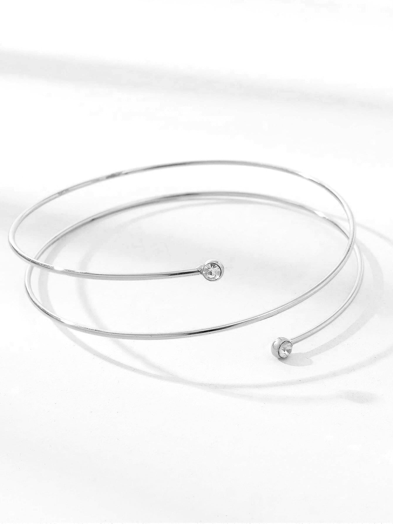 Metal Gem Spiral Diamond Armband Golden Bracelet | Bracelet | Wiccan Center