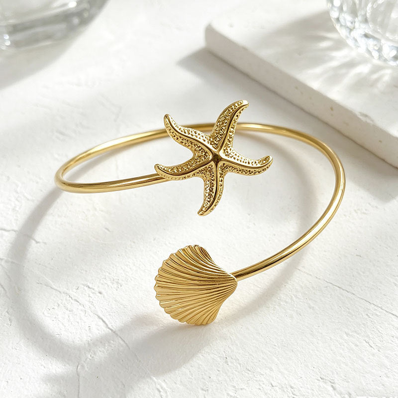 Women's Ocean Series Metal Opening Armband Personality Special Interest Bracelets