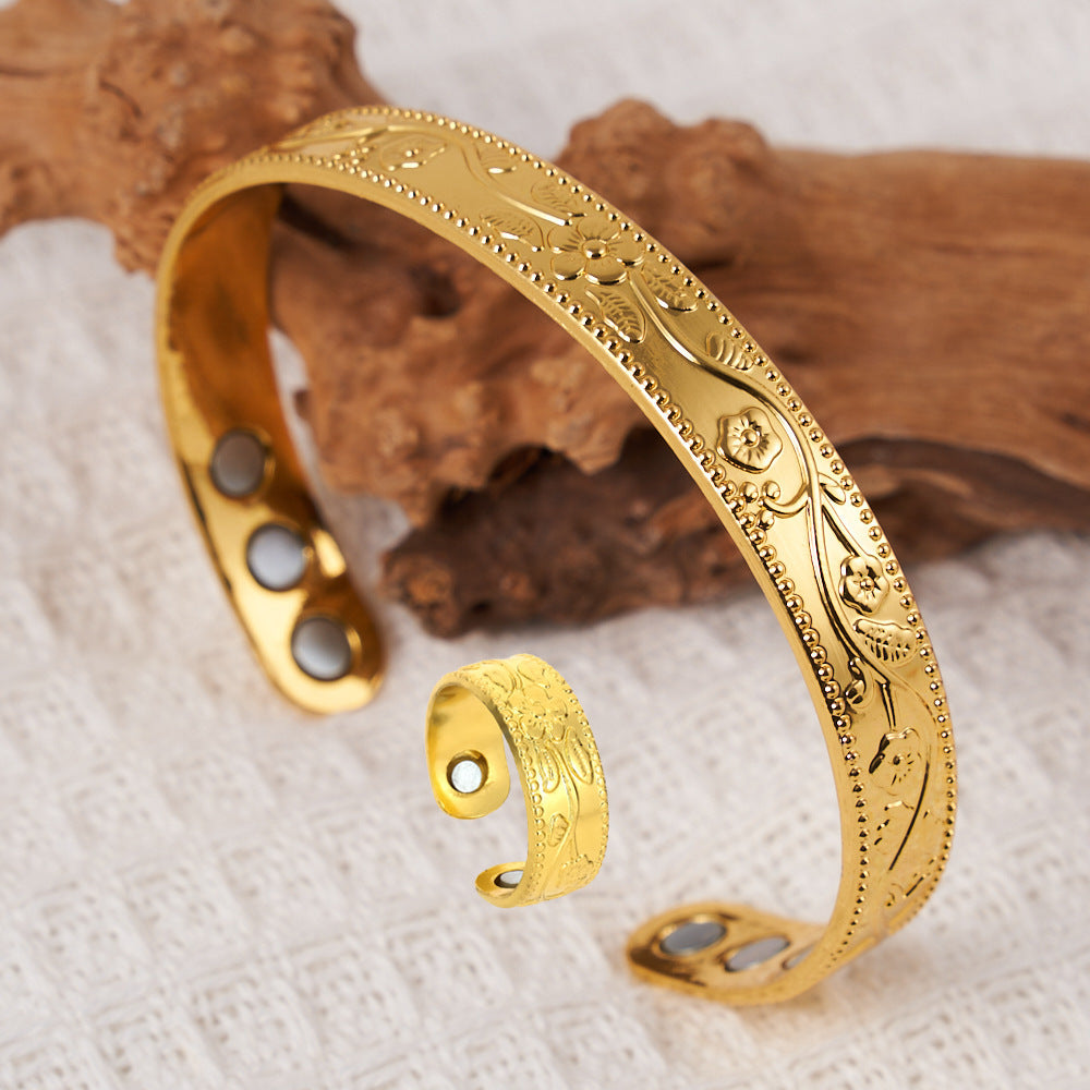Atmospheric Lucky Tree Magnet Red Copper Health Care Bracelet | Bracelet | Wiccan Center