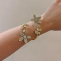 Women's High-grade Diamond Flower Winding Light Luxury Temperament Bracelets