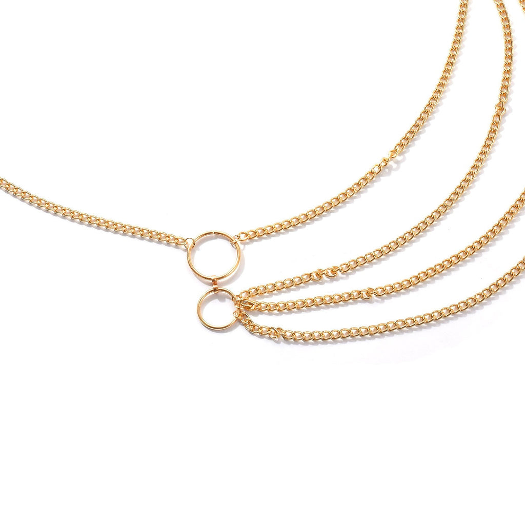 Elegant Multilayer Gold Chain Waist Belt | Body Jewelry | Wiccan Center