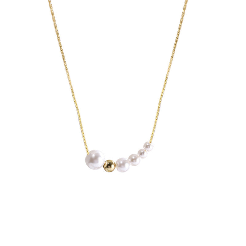 Pearl Chain Simple Lady Clavicle Chain Necklace | necklace | Wiccan Center