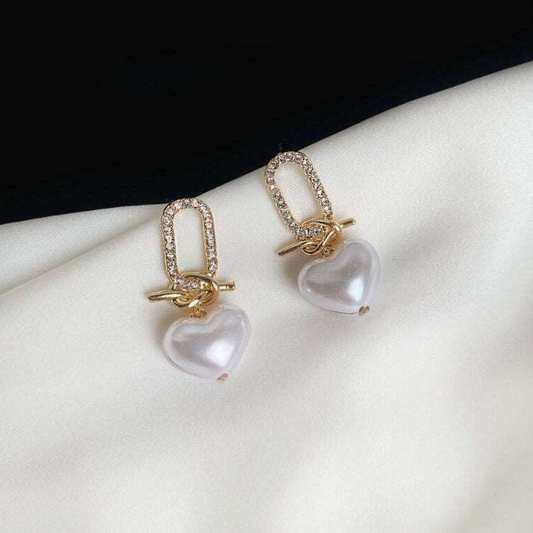 Pearl Geometric Stud Earrings | Earring | Wiccan Center