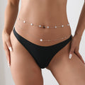 Hip Hop Metallic Pearl Star Layer Belly Waist Chain Jewelry | Body Jewelry | Wiccan Center