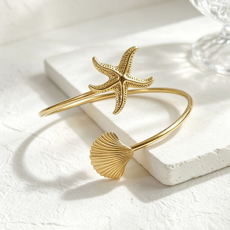 Women's Ocean Series Metal Opening Armband Personality Special Interest Bracelets