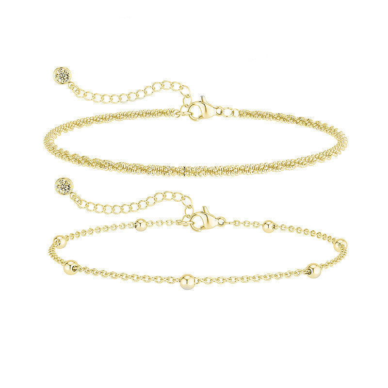 Multi Layer Anklet Fashion Gold Ankle Jewelry | Body Jewelry | Wiccan Center