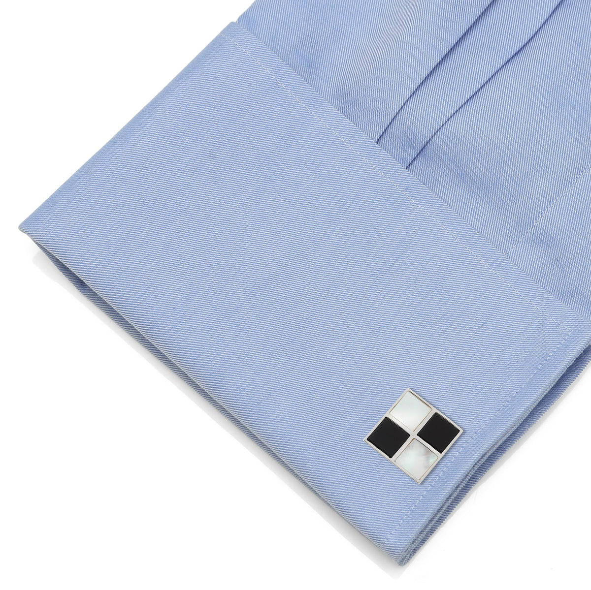 Mother of Pearl and Onyx Check Cufflinks | Cufflinks | Wiccan Center