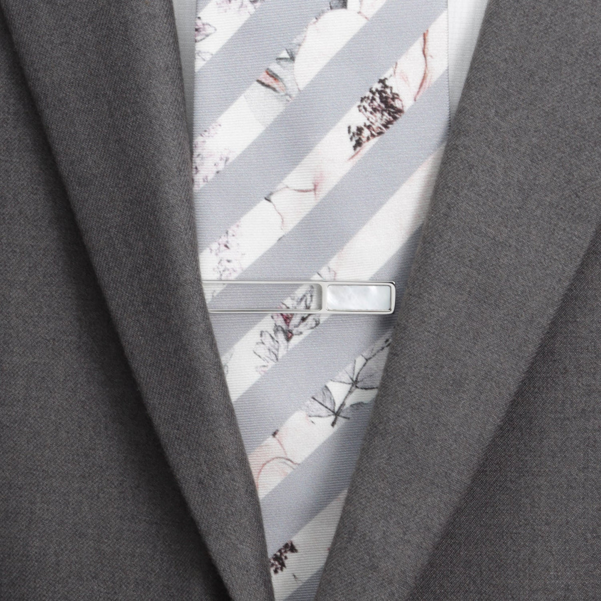 Die Cut Mother of Pearl Stainless Steel Tie Clip | Tie Clip | Wiccan Center
