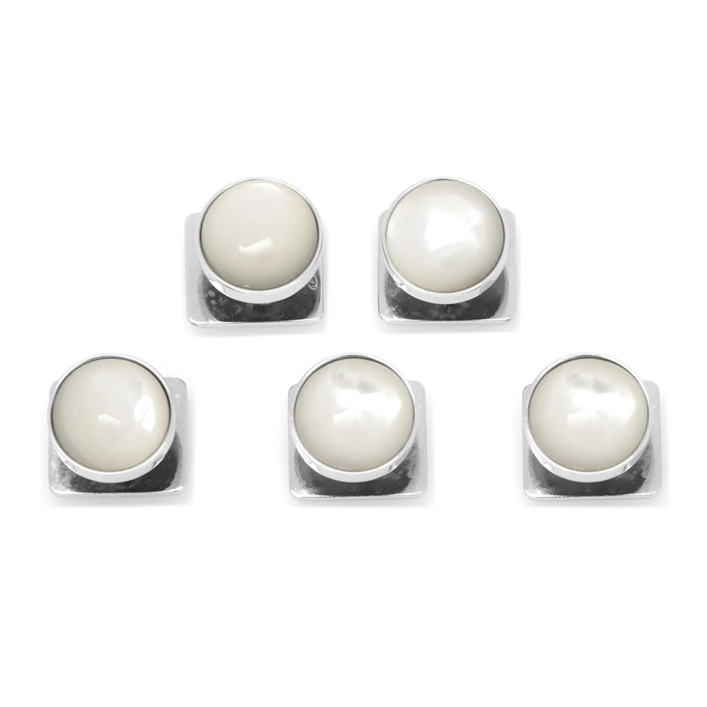 Silver and Mother of Pearl 5-Studs | Studs | Wiccan Center