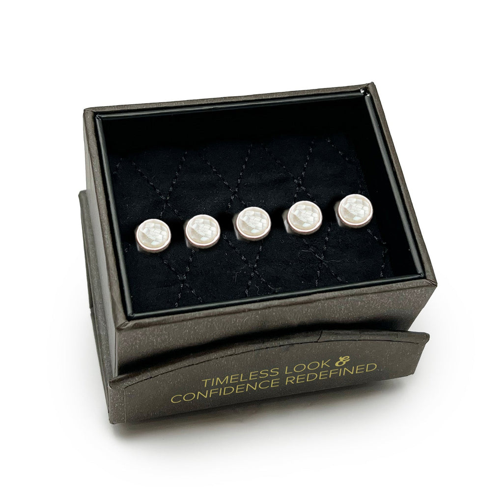 Mosaic Mother of Pearl 5-Studs | Studs | Wiccan Center
