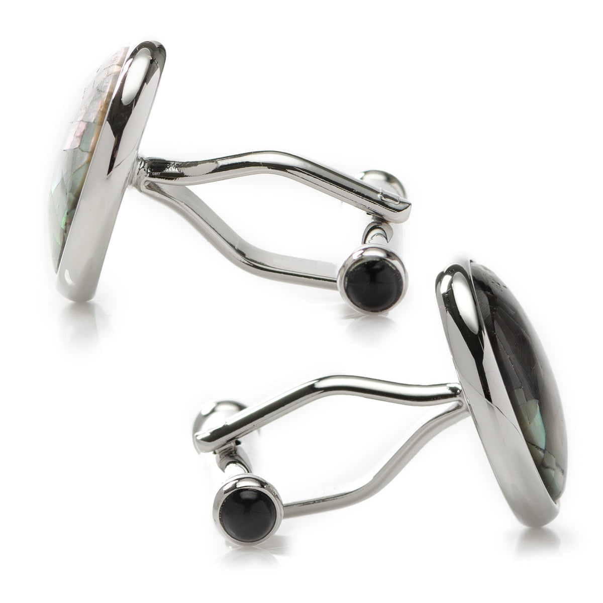 Mosaic Smoke Mother of Pearl Cufflinks | Cufflinks | Wiccan Center