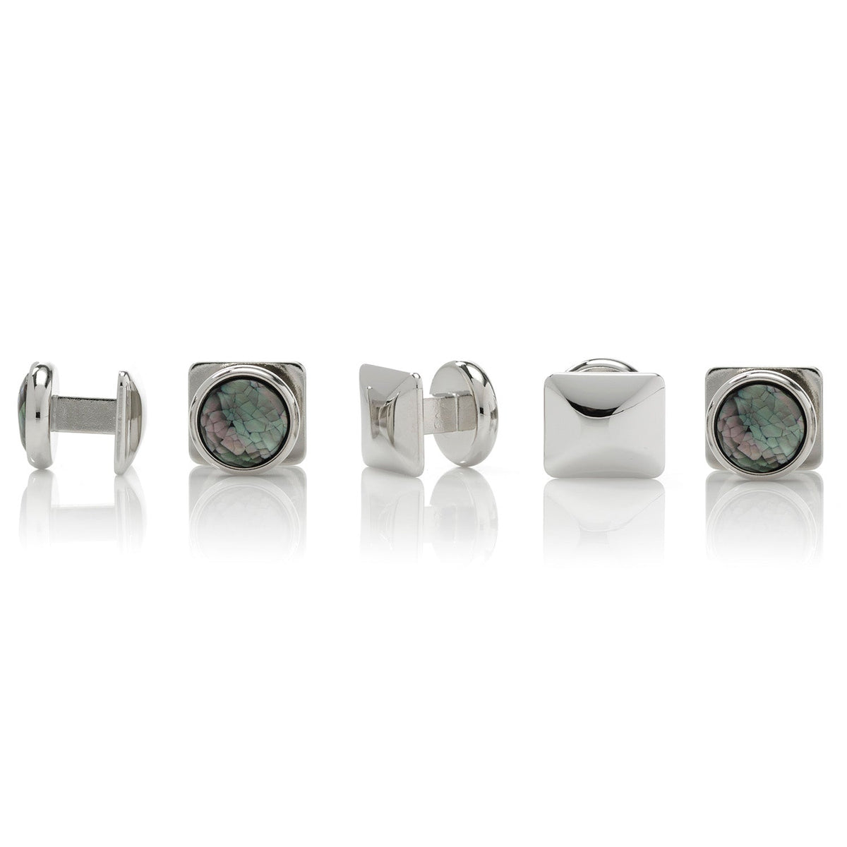 Mosaic Smoke Mother of Pearl 5-Stud Set | Stud Set | Wiccan Center