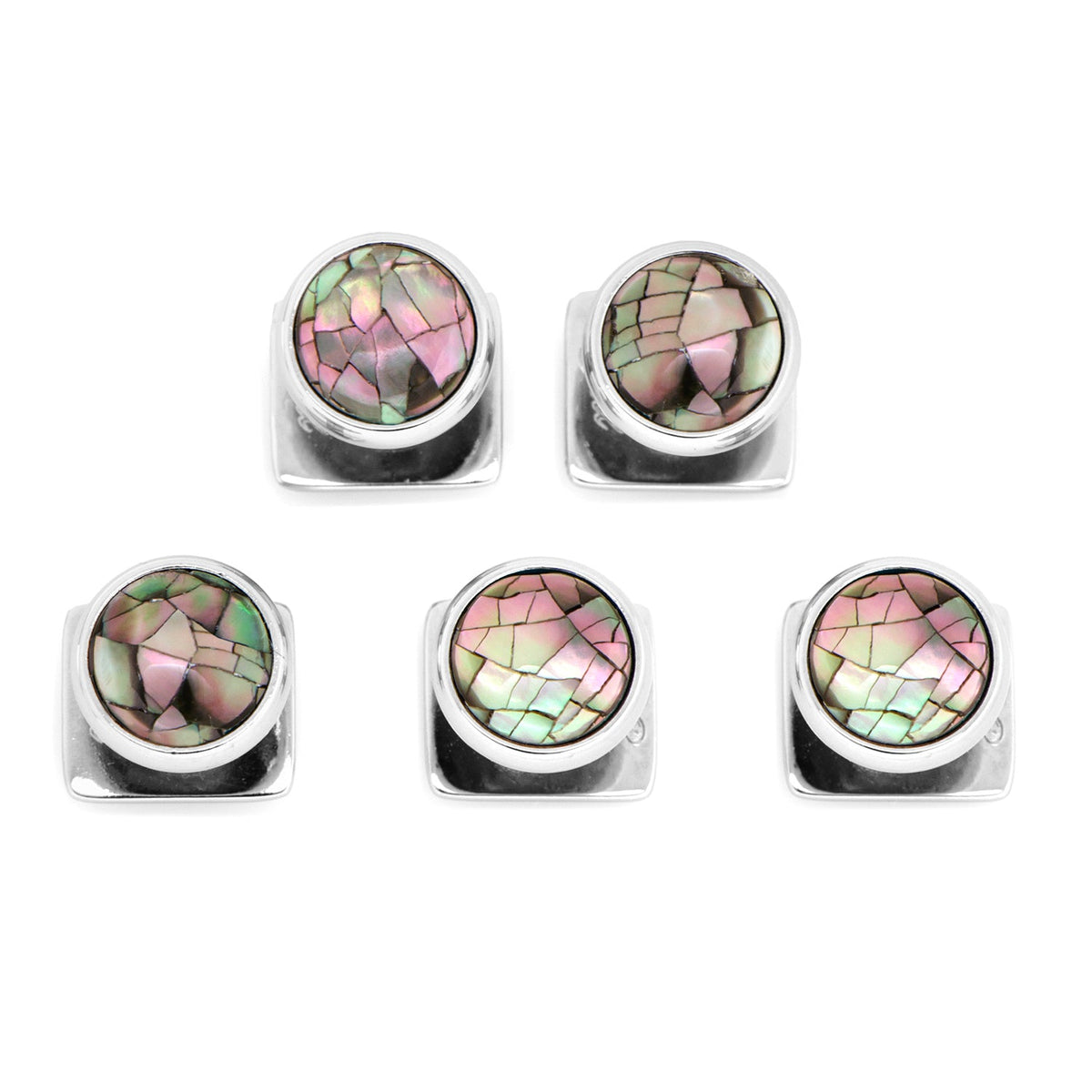 Mosaic Smoke Mother of Pearl 5-Studs | Studs | Wiccan Center