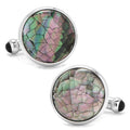 Mosaic Smoke Mother of Pearl Cufflinks | Cufflinks | Wiccan Center