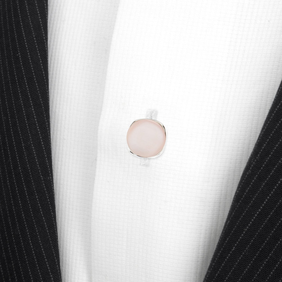 Sterling Silver Classic Formal Pink Mother of Pearl 5-Studs | Studs | Wiccan Center