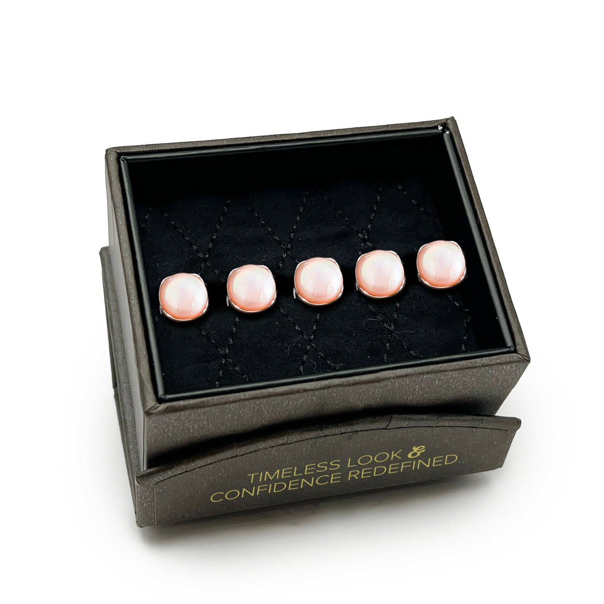 Sterling Silver Classic Formal Pink Mother of Pearl 5-Studs | Studs | Wiccan Center