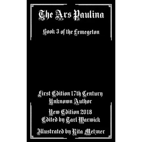 The Ars Paulina: Book 3 Of the Lemegeton - Paperback | Books | Wiccan Center