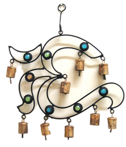 Iron Hanging OM Decoration with Bells | HOME AND GARDEN | Wiccan Center