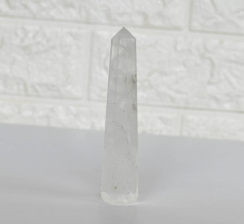 Pack of 3 Natural Crystal Tower Points, Genuine Quartz Crystal Wands | | Wiccan Center