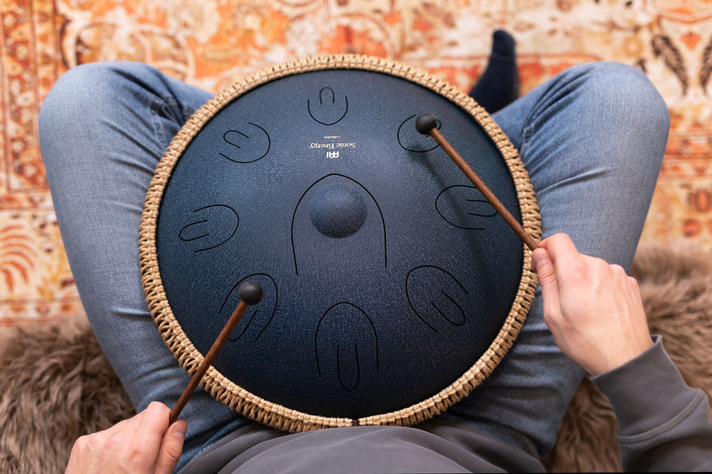 16" Octave Steel Tongue Drum, D Amara, Navy Blue | | Wiccan Center