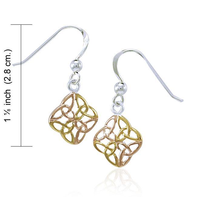 Celtic Knotwork Three Tone Earrings OTE462