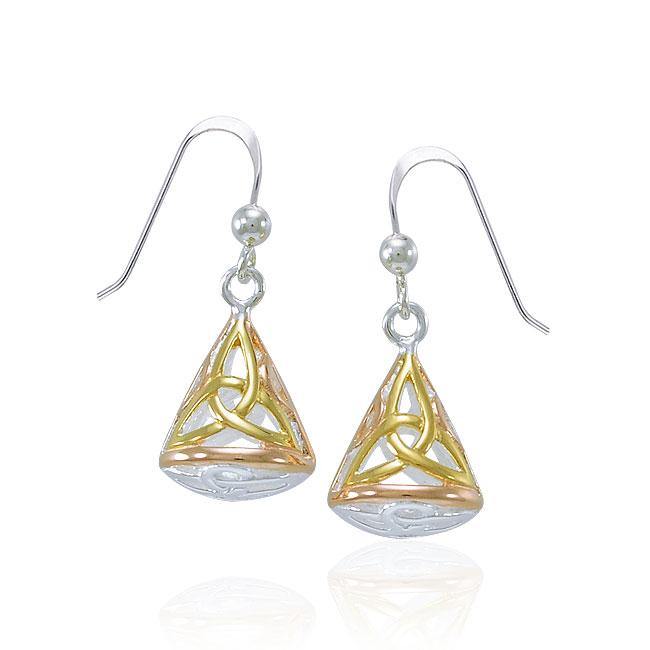 Celtic Triquetra Filigree Earrings OTE683