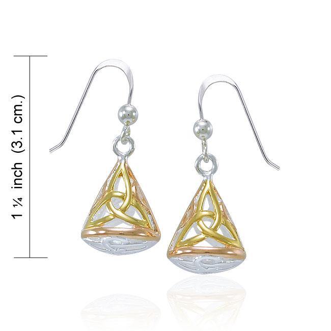 Celtic Triquetra Filigree Earrings OTE683