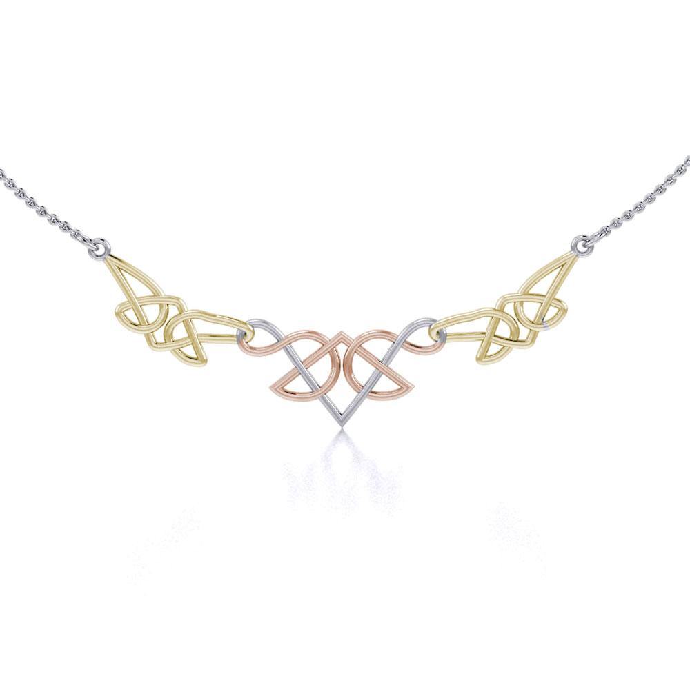 Celtic Knotwork Three Tone Necklace OTN003