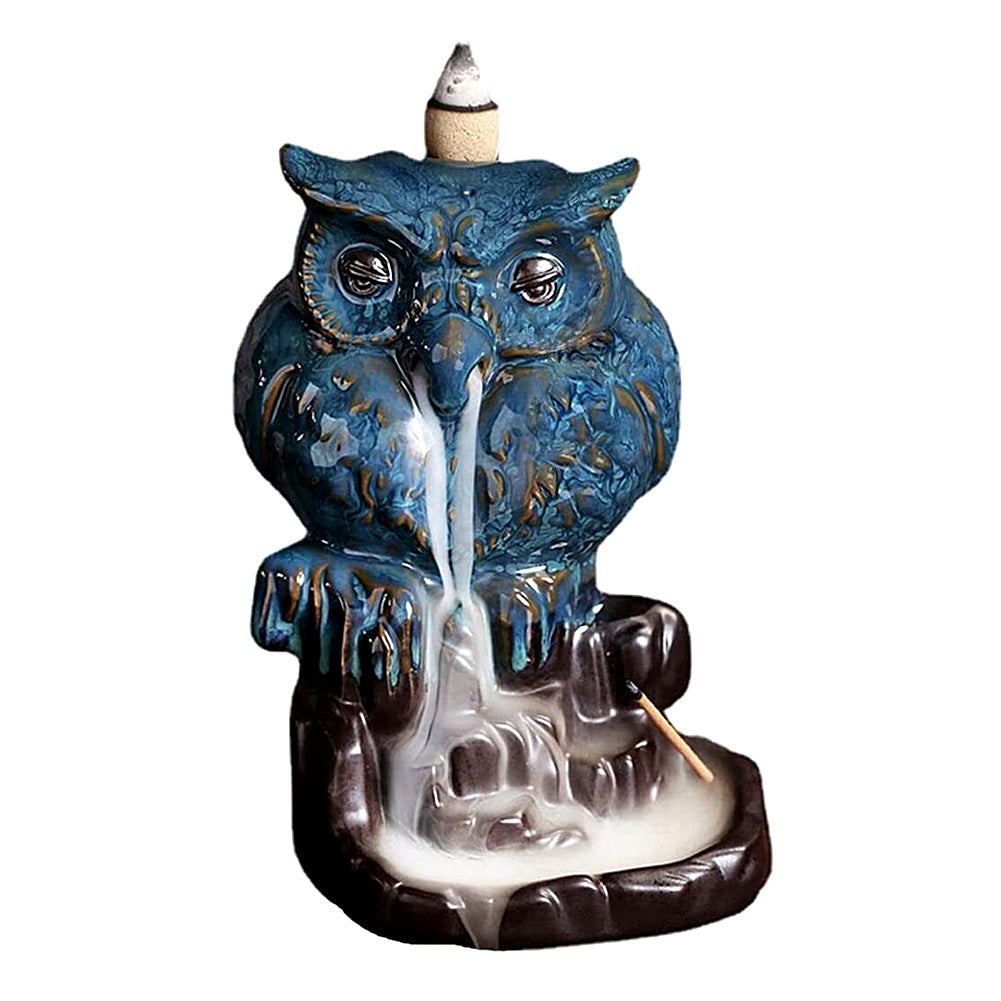 OWL Backflow Cone Burner | Incense Burner | Wiccan Center