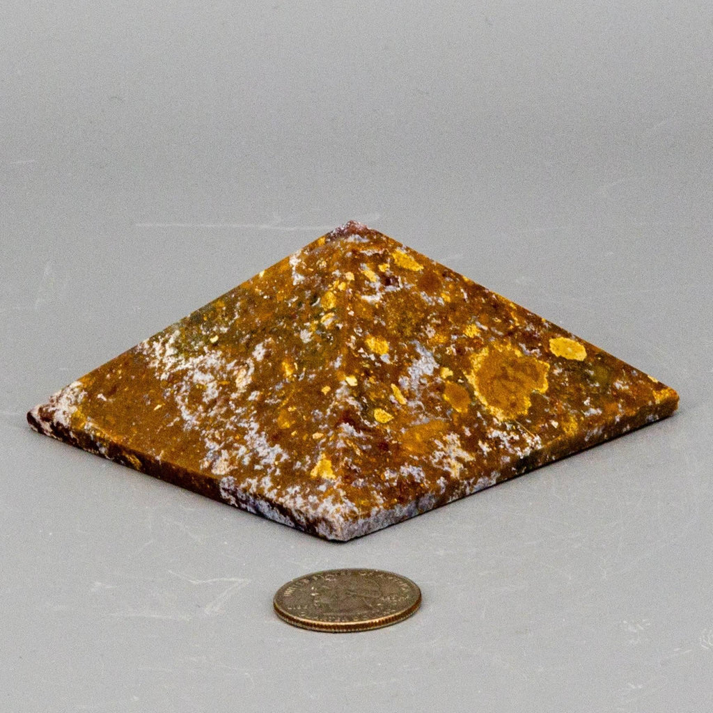 Ocean Jasper Crystal Pyramid Orbicular Madagascar Stone | Pyramids | Wiccan Center
