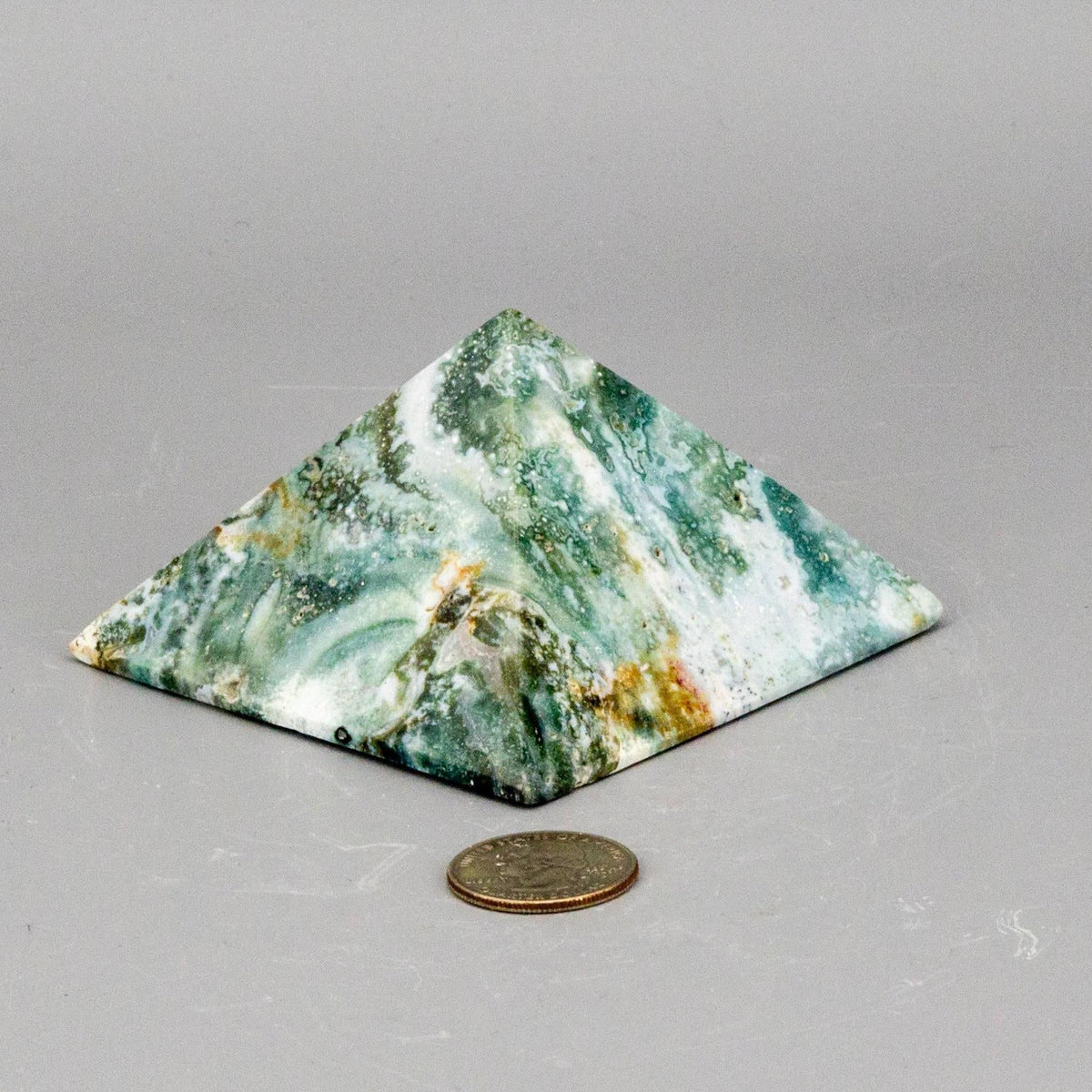 Ocean Jasper Crystal Pyramid Polished 360g | Pyramids | Wiccan Center