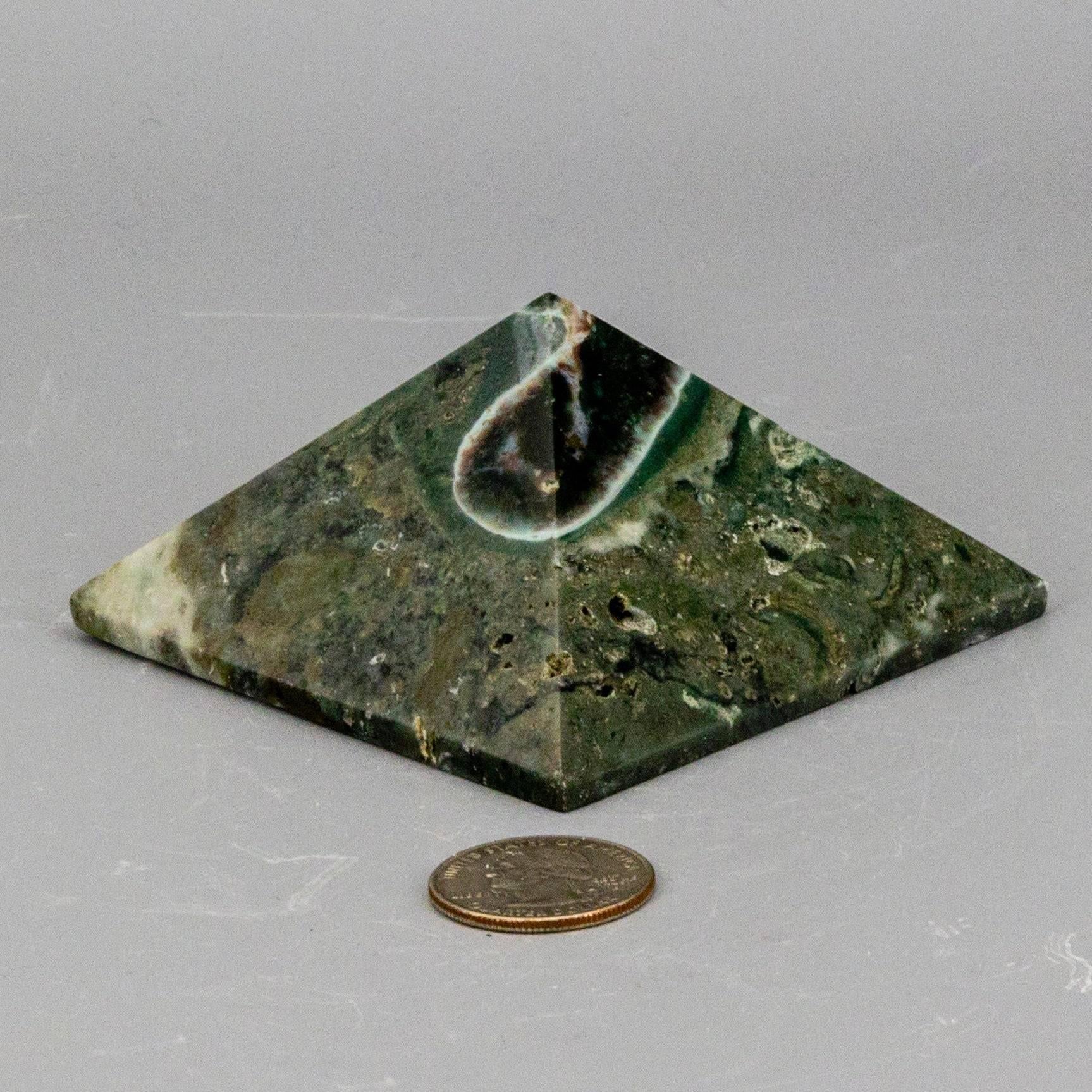Ocean Jasper Crystal Pyramid