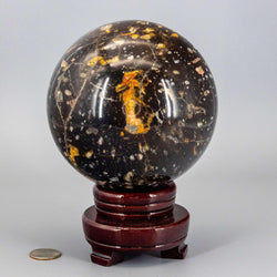 Ocean Jasper "XL" Sphere w/t Stand 140mm | Spheres | Wiccan Center