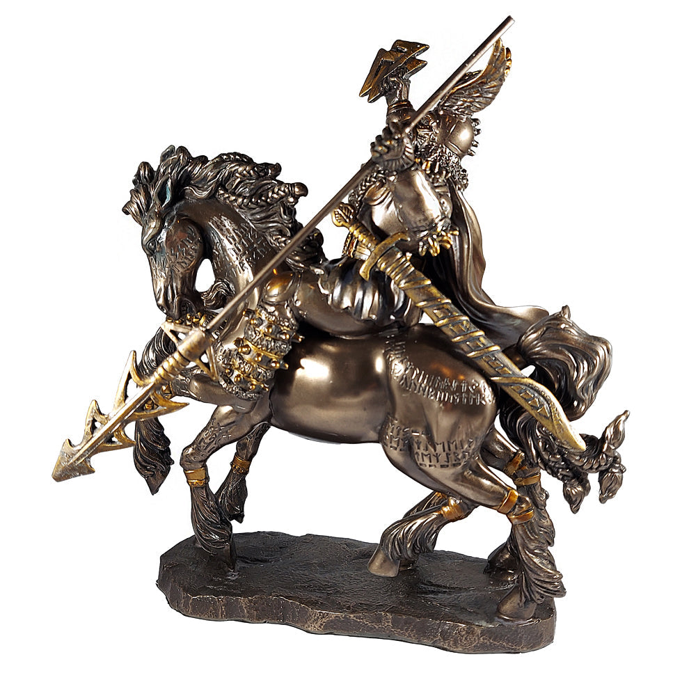 Odin and Sleipnir Statue | Figurine | Wiccan Center