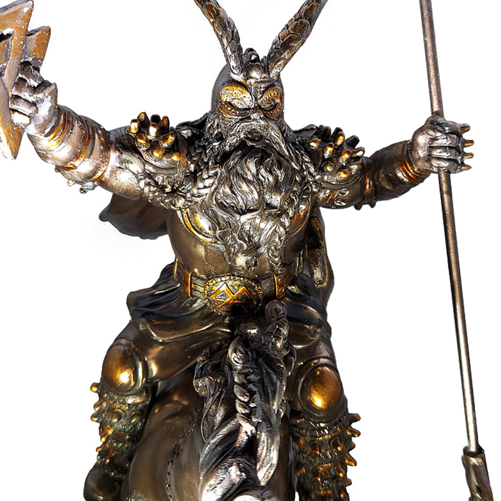 Odin and Sleipnir Statue | Figurine | Wiccan Center